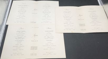 23 Menus de la Compagnie Generale Transaltlantique...