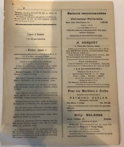 Revue associative Belge “ Liège- Philatélique”...