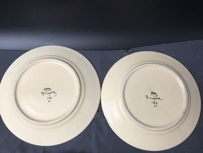 14 assiettes décoratives et parlantes dont...