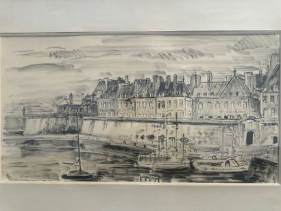 Roger WORMS (1907-1980)
Dessin à l’encre,...