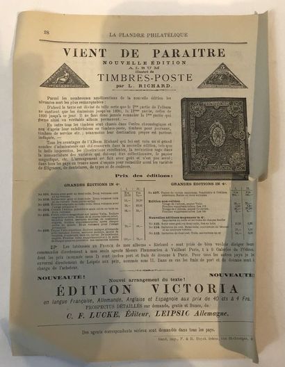 4 Revues Belge “ La Flandre Philatélique...