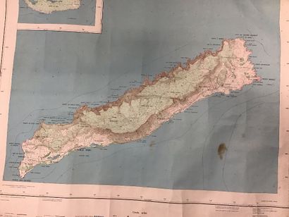 3 cartes sur la Guadeloupe comprenant : 
-...
