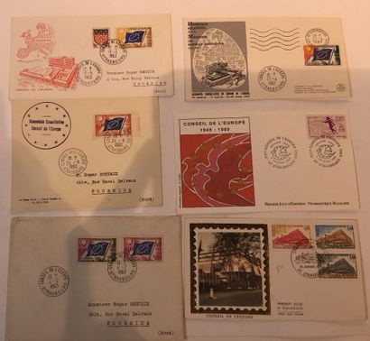 Conseil de l’Europe, UNESCO:
35 pièces FDC,...