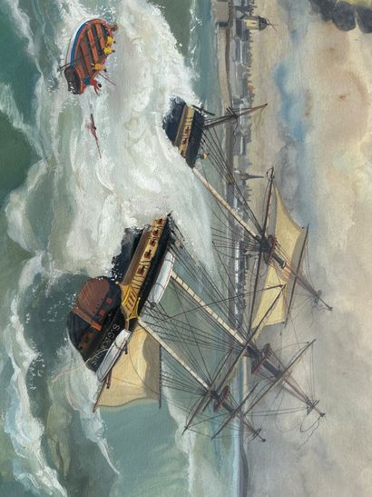 Dan LAILLER (1919-2001)
Aquarelle et gouache,...