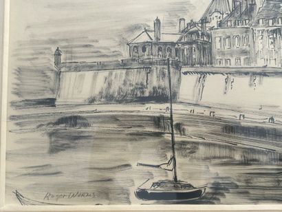 Roger WORMS (1907-1980)
Dessin à l’encre,...