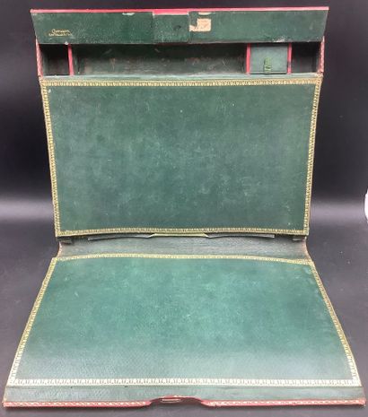 A writing case and wallet that belonged to...
