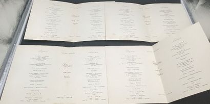 21 menus du Paquebot ANTILLE de l’année 1960...