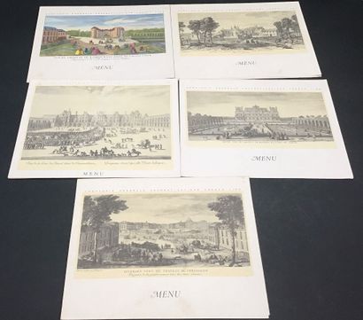 23 Menus de la Compagnie Generale Transaltlantique...