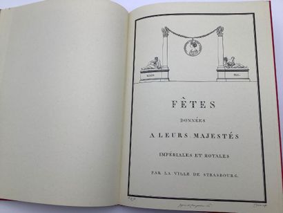 Relation des fêtes données par la ville de...