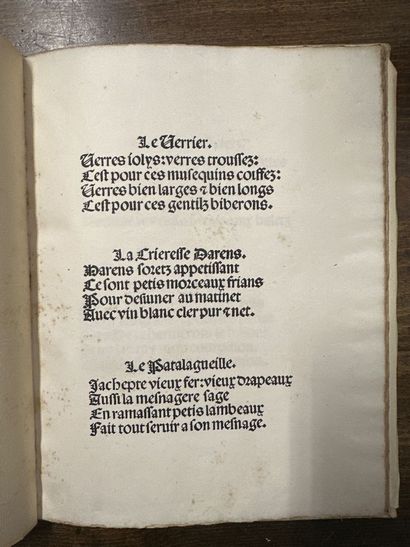 *Cris de Paris au seizième siècle*, facsimile...
