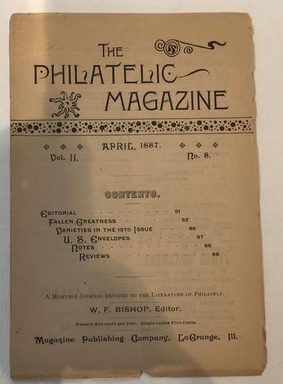 9 Revues U.S.A. “ The Philatelic Magazine...