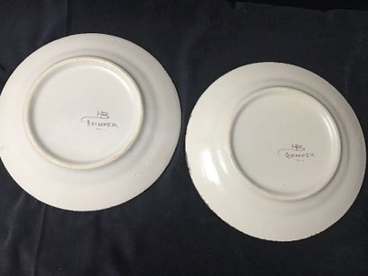 14 assiettes décoratives et parlantes dont...