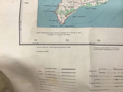 3 cartes sur la Guadeloupe comprenant : 
-...