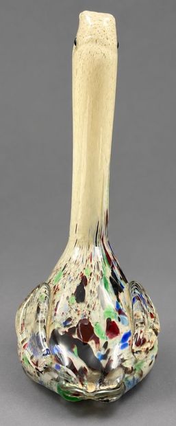Vase en verre polychrome de style Murano...