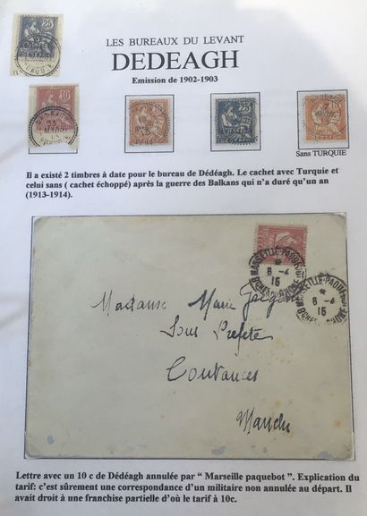 Collection spécialisée de type mouchon dans...