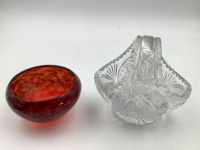 SCHNEIDER, petite coupe en pate de verre...