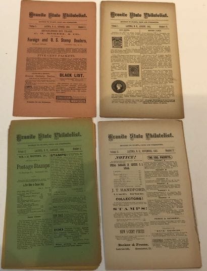26 Revues U.S.A. “ Granite State Philatelist...