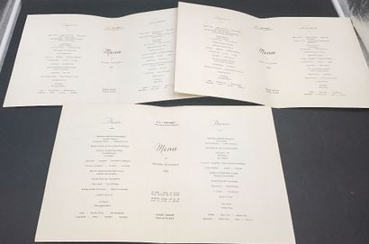 12 menus de la Compagnie Générale Transatlantique...