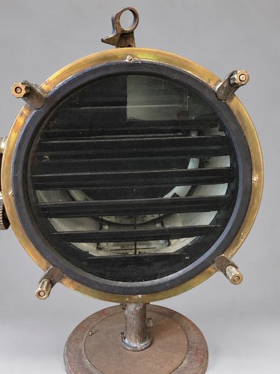 Projecteur de signalisation maritime en cuivre...