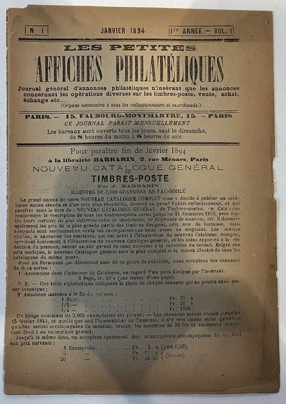 Revue Philatélique “ Les petites affiches...