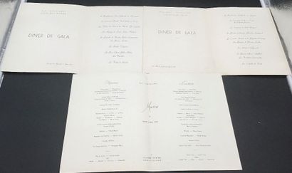 23 Menus de la Compagnie Generale Transaltlantique...