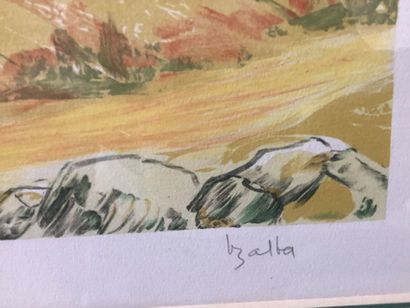 Claude Balta, (1937-1996) lithographie d’un...