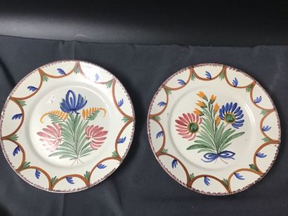 14 assiettes décoratives et parlantes dont...