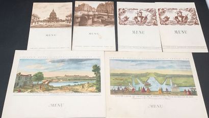 23 Menus de la Compagnie Generale Transaltlantique...