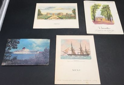 23 Menus de la Compagnie Generale Transaltlantique...
