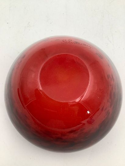 SCHNEIDER, petite coupe en pate de verre...