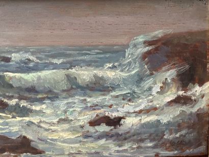 Auguste NOBILLET (1850-1914)
Huile sur panneau...