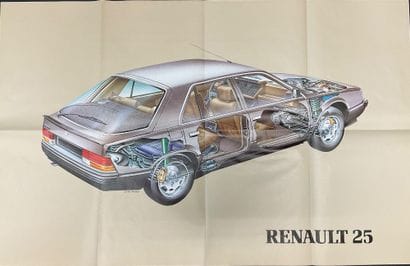 1984 Renault 25 race car poster.
In good...