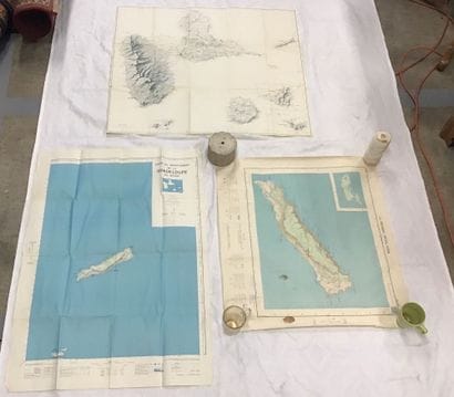 3 cartes sur la Guadeloupe comprenant : 
-...