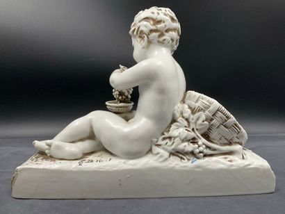 Bohumil REZL (1899-1963), bacchus enfant,...