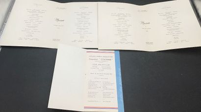 12 menus de la Compagnie Générale Transatlantique...