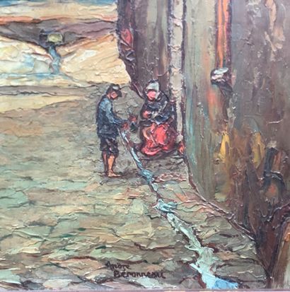 André Beronneau, (1896-1973) huile sur panneau,...