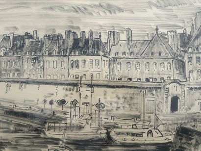 Roger WORMS (1907-1980)
Dessin à l’encre,...
