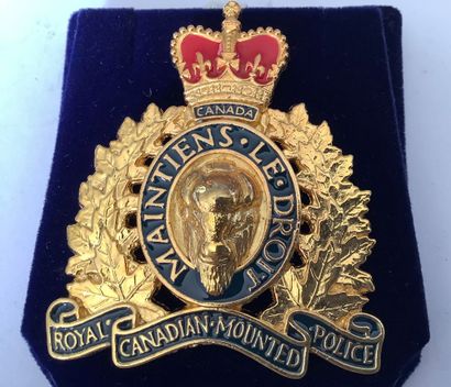 Blason gendarmerie du GRC Canada en métal...