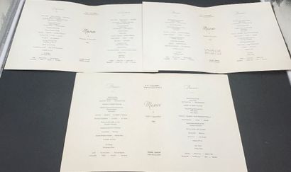 12 menus de la Compagnie Générale Transatlantique...