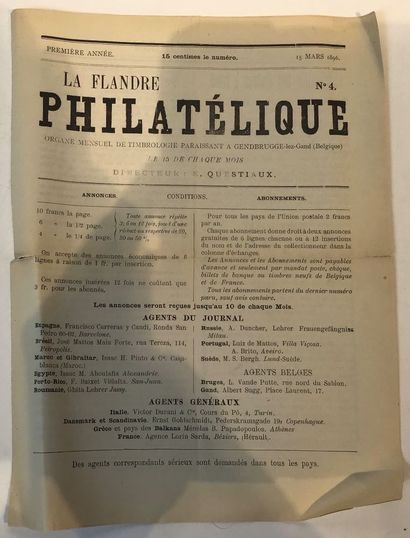 4 Revues Belge “ La Flandre Philatélique...