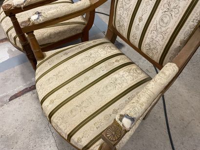 Paire de fauteuils, style directoire, début...
