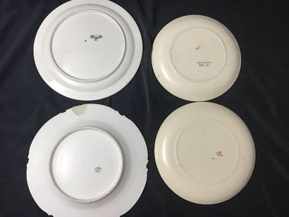 14 assiettes décoratives et parlantes dont...