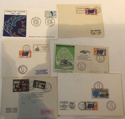 Conseil de l’Europe, UNESCO:
35 pièces FDC,...