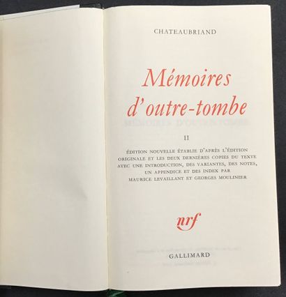 5 volumes from the Pléiade library, including:...