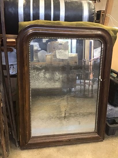 Miroir rectangulaire avec bords arrondi et...