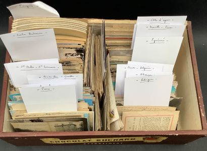 A small box of old and more recent postcards...