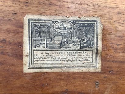 Coffre de voyage typique XIXe, en bois, destiné...