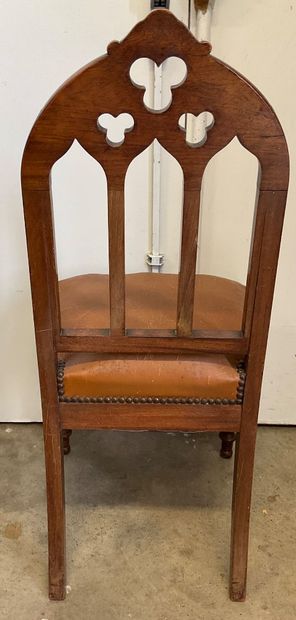 6 late 19th-century Neo-Gothic chairs, known...