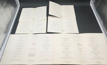 23 Menus de la Compagnie Generale Transaltlantique...