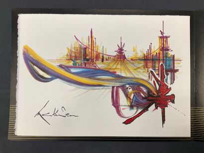2 lithographs inspired by the Renault 25.
One...